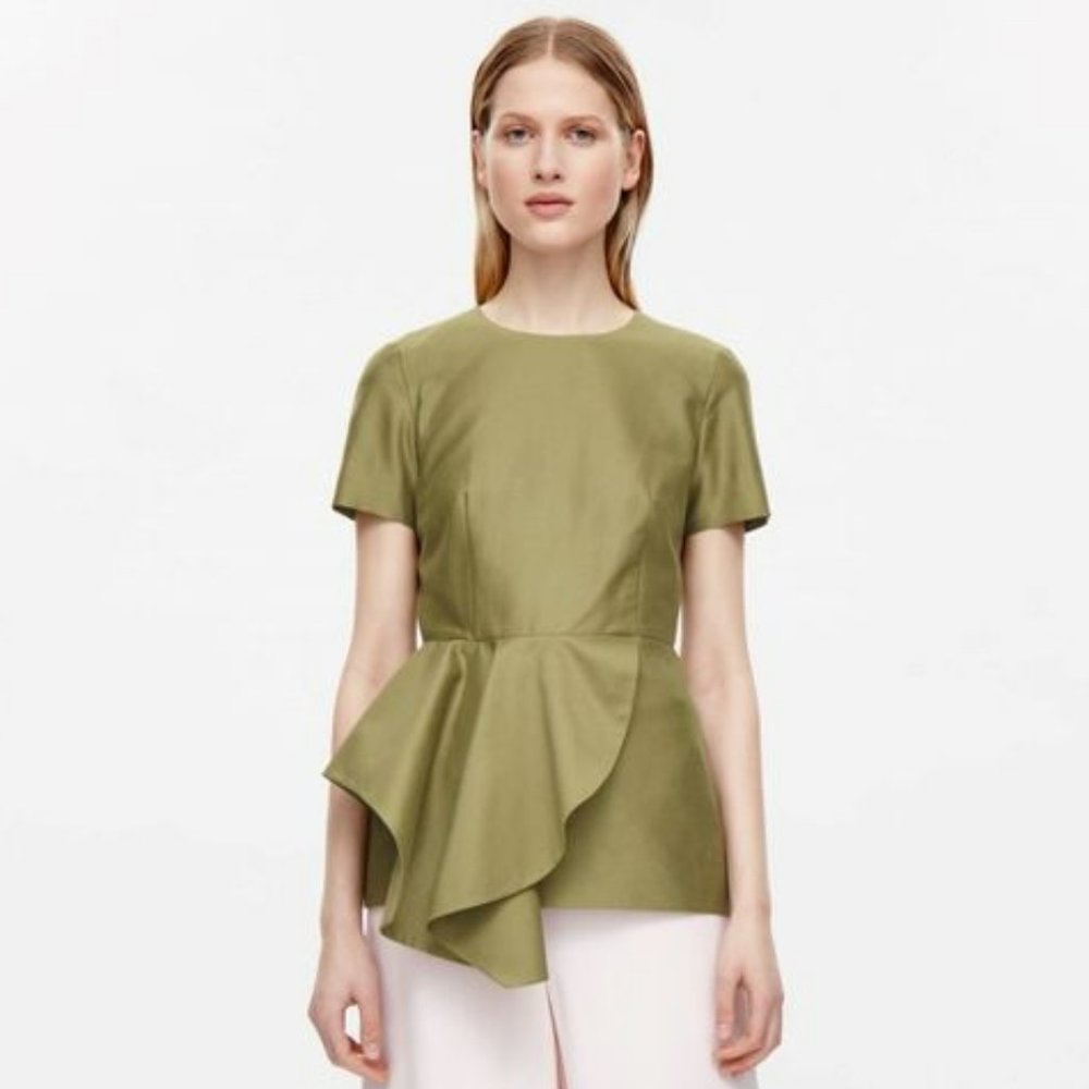 COS Waisted drape top